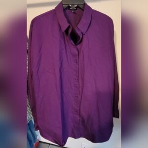 Purple Button-Up Shirt